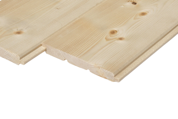 Podbitka dachowa drewniana z profilem typu faza.